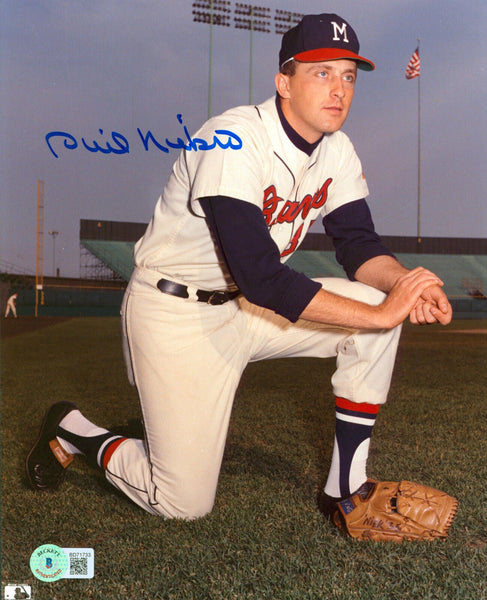 Braves Phil Niekro Authentic Signed 8x10 Vertical Kneeling Photo Autographed BAS