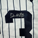 Autographed/Signed Don Mattingly New York Pinstripe Baseball Jersey BAS Holo