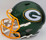 DAVANTE ADAMS AUTOGRAPHED PACKERS FLASH GREEN FULL SIZE HELMET BECKETT QR 201212