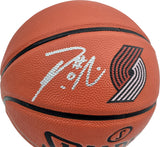 DAMIAN LILLARD AUTOGRAPHED LOGO BASKETBALL TRAIL BLAZERS BECKETT 195279