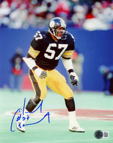 Mike Merriweather Autographed Pittsburgh Steelers 8x10 Photo Beckett 48206