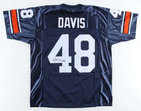 Stephen Davis Signed Auburn Tigers Jersey (JSA COA) Redskins 1996 Draft Pck R.B.