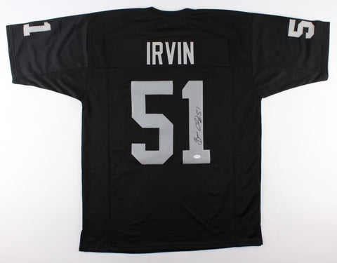 Bruce Irvin Signed Raiders Jersey (JSA) Linebacker / Super Bowl XLVIII champion