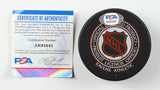 Bryan Trottier Signed Pittsburgh Penguins Logo Puck Inscribed "HOF '97" (PSA)