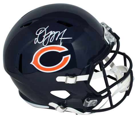 DJ MOORE AUTOGRAPHED CHICAGO BEARS FULL SIZE SPEED HELMET BECKETT