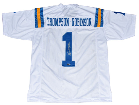 DORIAN THOMPSON-ROBINSON AUTOGRAPHED UCLA BRUINS #1 WHITE JERSEY BECKETT