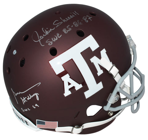 GENE STALLINGS & JACKIE SHERRILL SIGNED TEXAS A&M AGGIES FULL SIZE HELMET