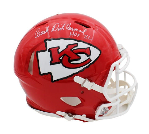 Dick Vermeil Signed Kansas City Chiefs Speed Authentic NFL Helmet with "HOF 2022