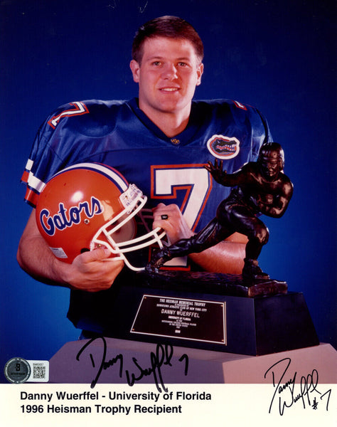 Danny Wuerffel Autographed Florida Gators 8x10 Photo Beckett 47262