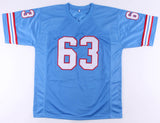 Mike Munchak Signed Houston Oilers Jersey Inscribed "HOF 2001" (Beckett COA)