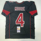 Autographed/Signed Rondale Moore Arizona Black Color Rush Jersey JSA COA Auto