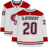 JURAJ SLAFKOVSKY Autographed Canadians Authentic White Adidas Jersey FANATICS