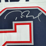 Autographed/Signed Tom Brady Patriots White Nike Limited Jersey Fanatics COA