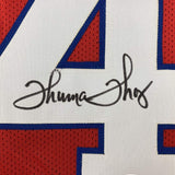 Autographed/Signed Thurman Thomas Buffalo Red Football Jersey JSA COA