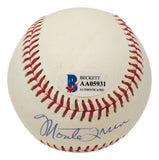 Willie Mays Monte Irvin Dual Signed Giants Baseball BAS LOA AA05931 43841