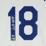 Yoshinobu Yamamoto Autographed In Kanji Dodgers White Nike Jersey Fanatics
