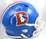 John Elway Signed Broncos F/S 75-96 Speed Authentic Helmet - Beckett W Hologram