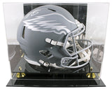 Eagles A.J. Brown Signed Slate Full Size Speed Proline Helmet W/ Case BAS Wit