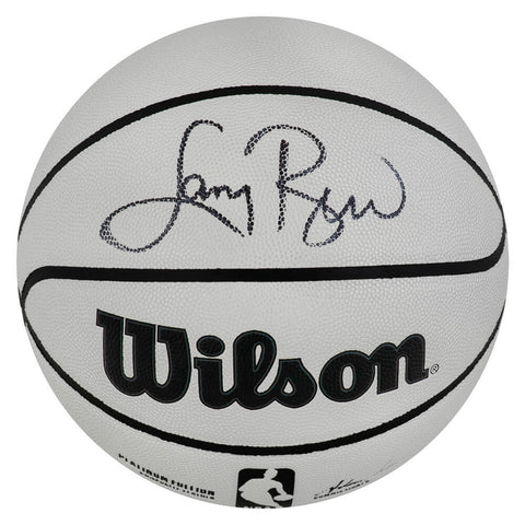 Larry Bird Signed Wilson Platinum Full Size Basketball - (SCHWARTZ COA)