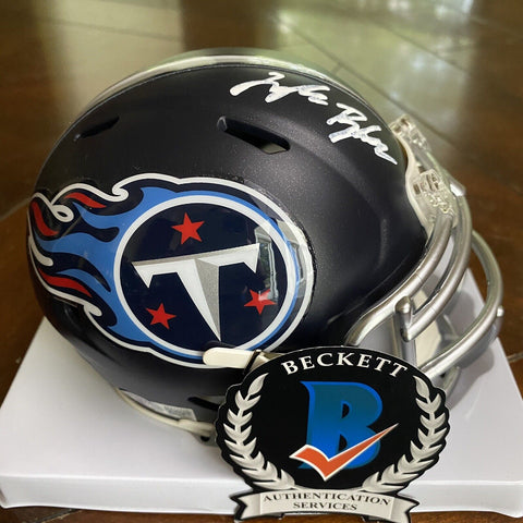 Treylon Burks Autographed Signed Tennessee Titans Mini Helmet Beckett