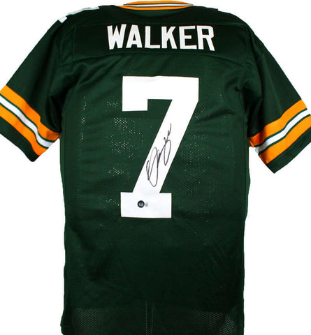 Quay Walker Autographed Green Pro Style Jersey-Beckett W Hologram *Black