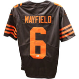 Baker Mayfield Autographed Cleveland Browns Nike Brown Jersey Beckett 46666