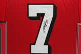 MICHAEL VICK (Falcons red SKYLINE) Signed Autographed Framed Jersey JSA