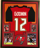 FRAMED TAMPA BAY BUCCANEERS CHRIS GODWIN AUTOGRAPHED SIGNED JERSEY JSA COA