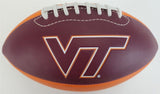 Mike Tomlin Signed Virginia Tech Hokies Logo Football (JSA COA) Steelers Coach