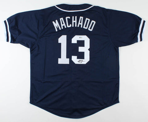 Manny Machado Signed San Diego Padres Jersey / 3xAll-Star 3rd Base (Beckett COA)