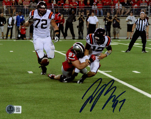 Joey Bosa Autographed/Signed Ohio State Buckeyes 8x10 Photo BAS 47311