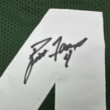 Autographed/Signed Brett Favre Green Bay Green Football Jersey JSA COA