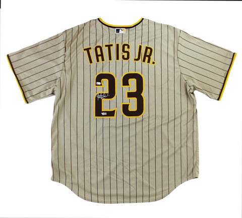 Fernando Tatis Signed San Diego Padres Nike Tan Jersey