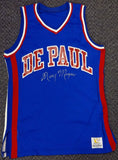 DePaul Blue Demons Ray Meyer Autographed Signed Blue Jersey PSA/DNA #Y30327