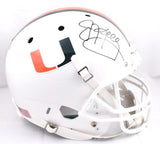 Jim Kelly Autographed Miami Hurricanes Schutt F/S Helmet - JSA W *Black