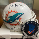 FRANK GORE AUTOGRAPHED SIGNED MIAMI DOLPHINS MINI HELMET BECKETT