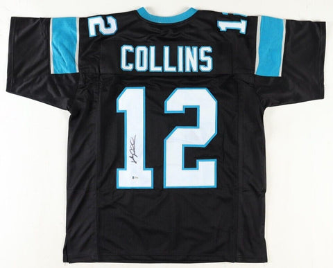 Kerry Collins Signed Panthers Jersey (Beckett) Carolina 1995 1st Round Pick Q.B.