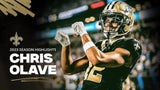 Chris Olave Signed New Orleans Saints 35x43 Framed Jersey (Beckett)Wide Receiver