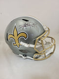 ALVIN KAMARA SIGNED NEW ORLEANS SAINTS F/S FLASH SPEED REPLICA HELMET BECKETT