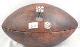 Tony Dorsett R. Staubach Signed Cowboys Distressed Logo Football- Beckett W Holo