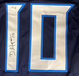 DeAndre Hopkins Tennessee Signed Navy Blue Football Jersey BAS