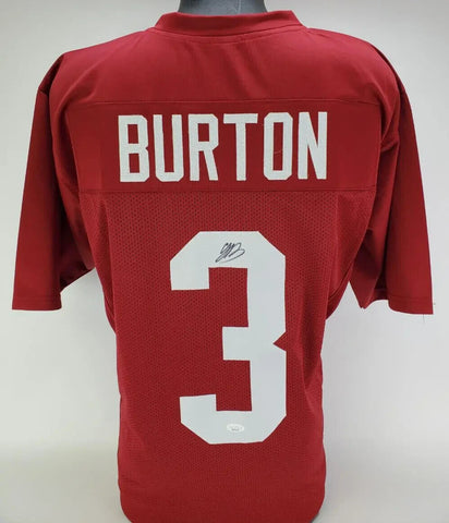 Jermaine Burton Signed Alabama Crimson Tide Jersey (JSA COA) Bengals Receiver