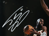 Shaquille O'Neal Autographed LA Lakers 16x20 Block FP Photo-Beckett W Hologram