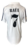 Raul Gonzalez Signed Real Madrid White Adidas Soccer Jersey JSA