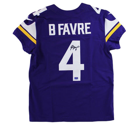 Brett Favre Signed Minnesota Vikings Nike Elite Purple NFL Jersey