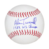 Alan Trammell Autographed Detroit Tigers Baseball WS Champs Beckett 40489