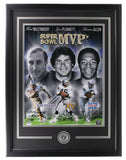 Fred Biletnikoff Jim Plunkett Marcus Allen Signed Framed 16x20 Sb MVP Photo PSA