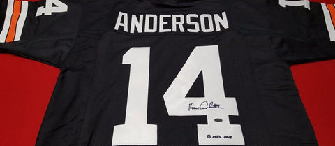 Ken Anderson Signed Cincinnati Bengals Black Jersey Inscrd. 1981 NFL MVP (Leaf)