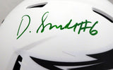 DeVonta Smith Autographed Eagles Lunar Eclipse Full Size Helmet Smudge Beckett