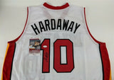 Tim Hardaway Signed Miami Heat White Jersey (JSA COA) 1989 1st Round Pick